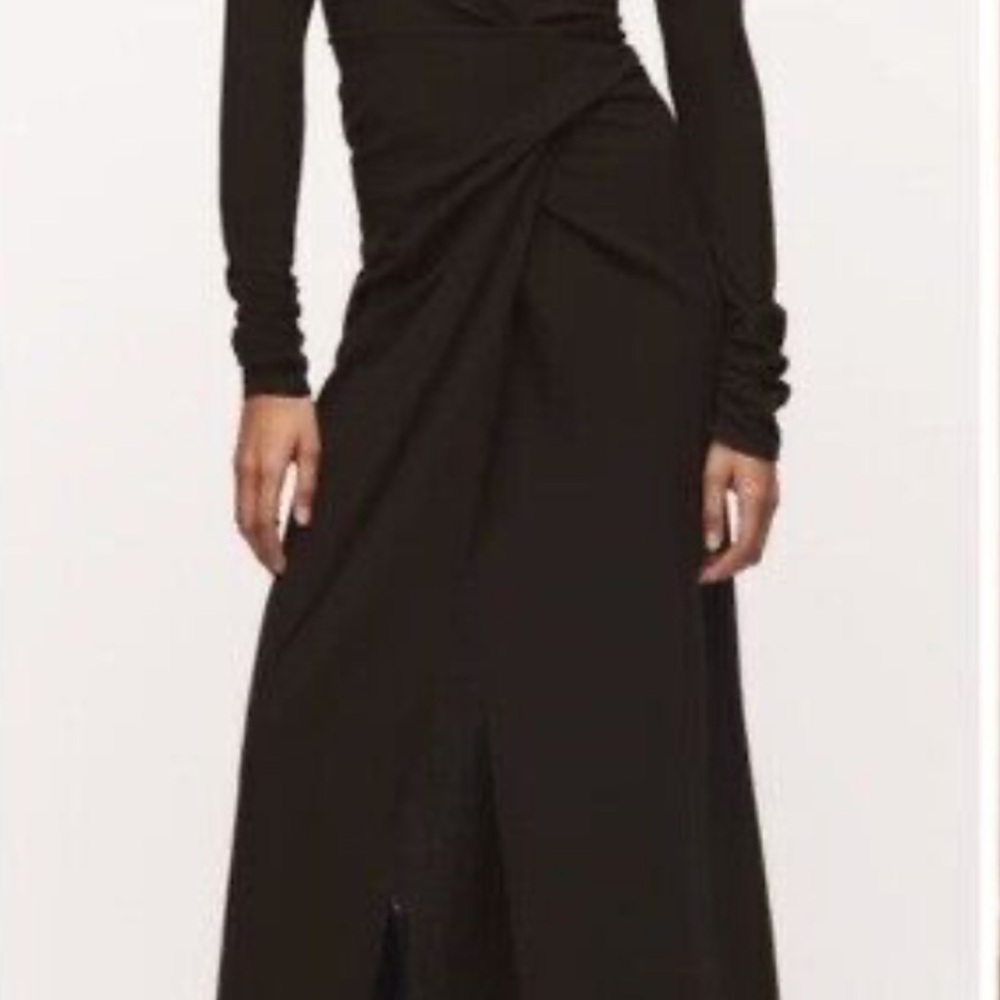 Elegant Dark brown Long Sleeve Dress